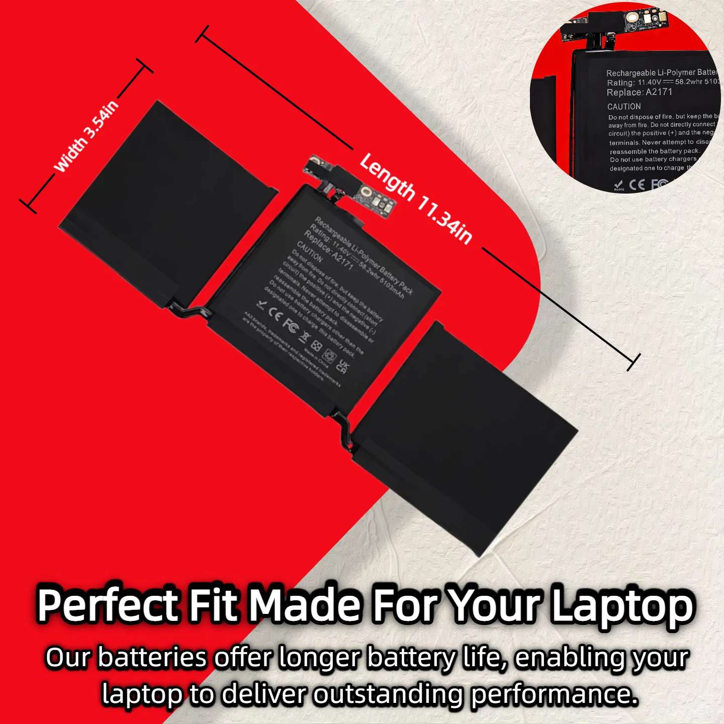 Groothandel en detailhandel ❗ ❗ ❗   A2171 Batterij Voor Apple MacBook Pro Retina 13.3 ''A2159 2019 Jaar Voor Macbook 13 ''A2289 A2338