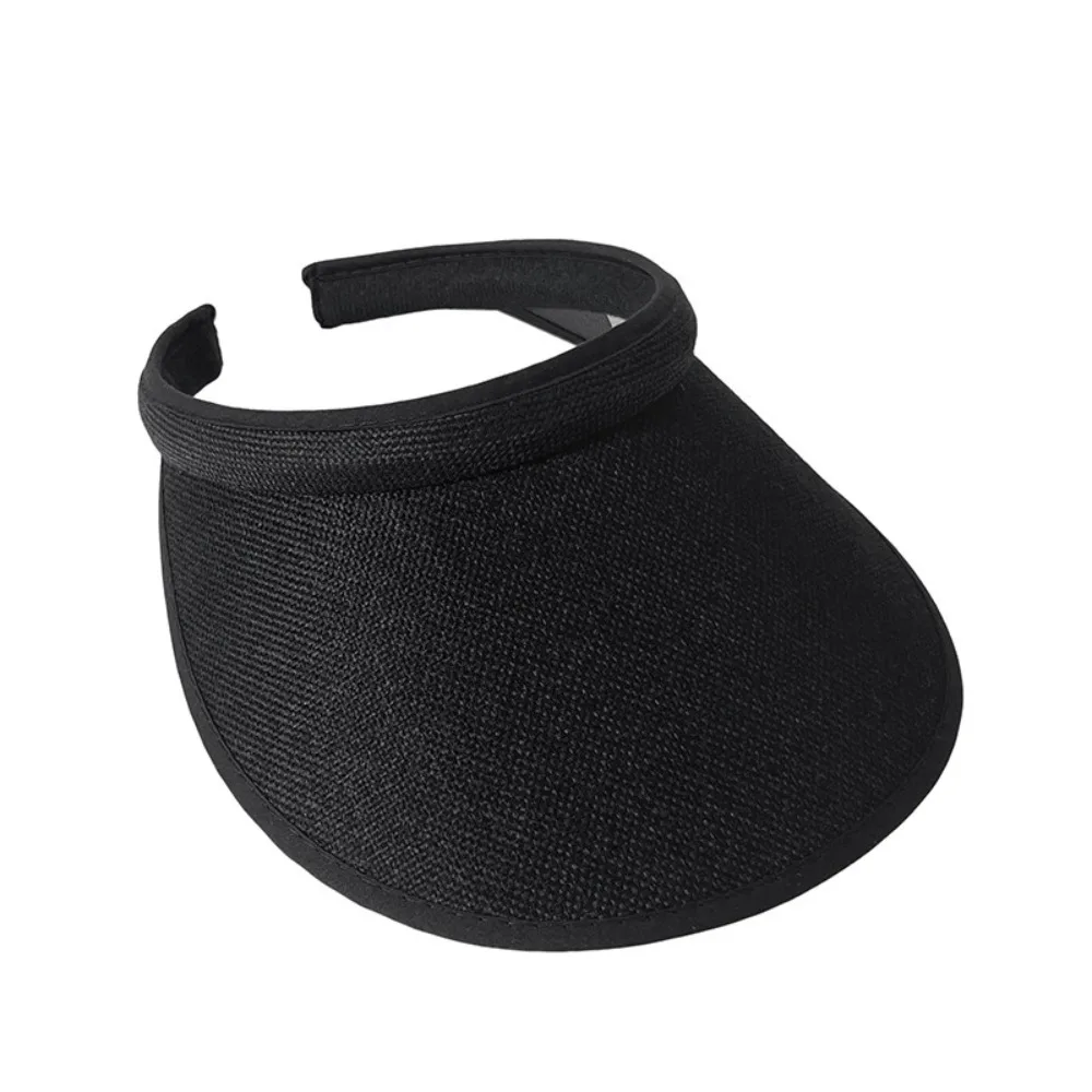 1PC Summer Sun Visors for Women  Adjustable Cap Sports Sun Visors for Men Clip-On Wide Brim Visor Hats Straw Cap Suncap view 5