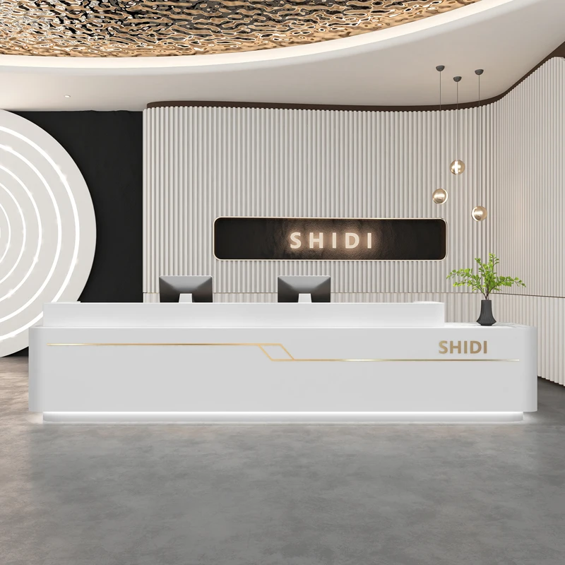 Meuble de Réception Moderne sur Pied, Pupitre, Accessoires de Restaurant