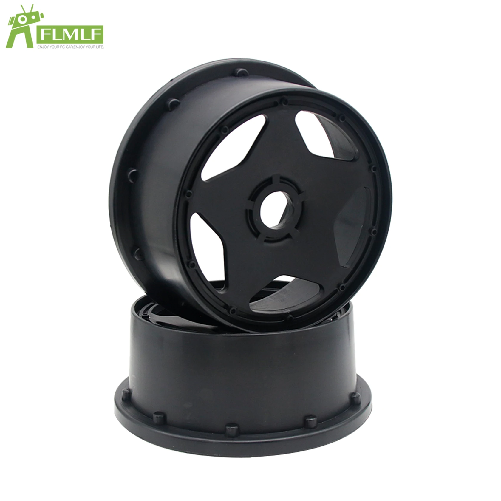 Plastic Voor- of Achterwiel Hub voor 1/5 Hpi Rovan Kingmotor Rofun Baja 5b Ss Buggy Rc Auto Onderdelen