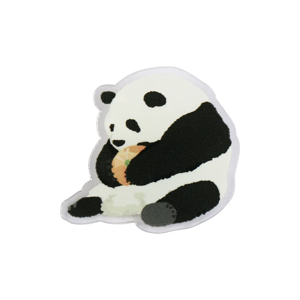 

Kawaii Panda Acrylic Panda Pin Bear Cartoon Flower Panda Brooch Breastpin Cute Animal Badge Backpack Decor