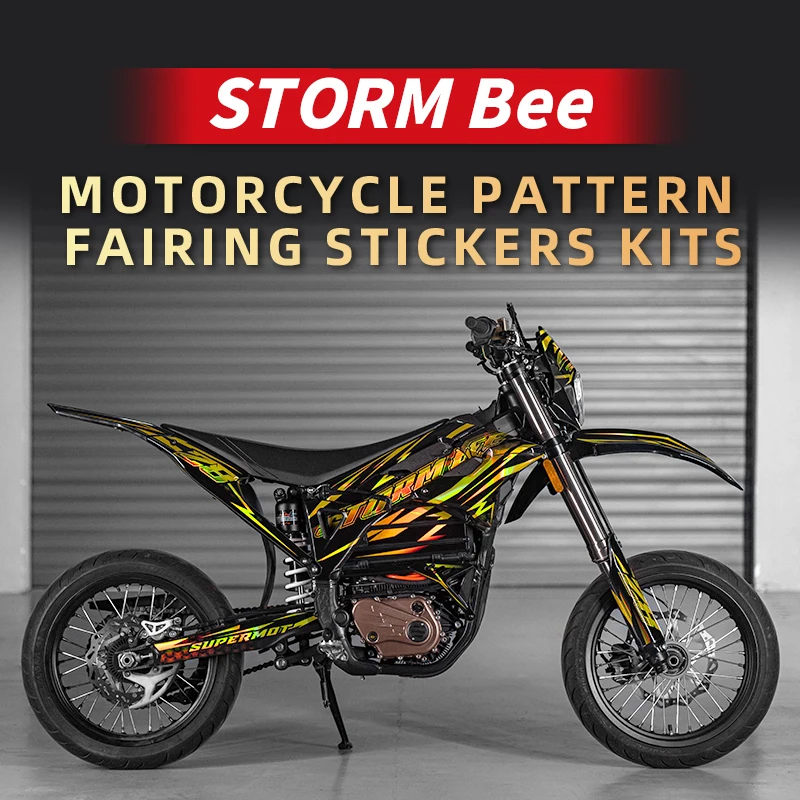 

Motorcycle protective decorative printed sticker kit holographic reflective thickening material For Surron STORM BEE bee