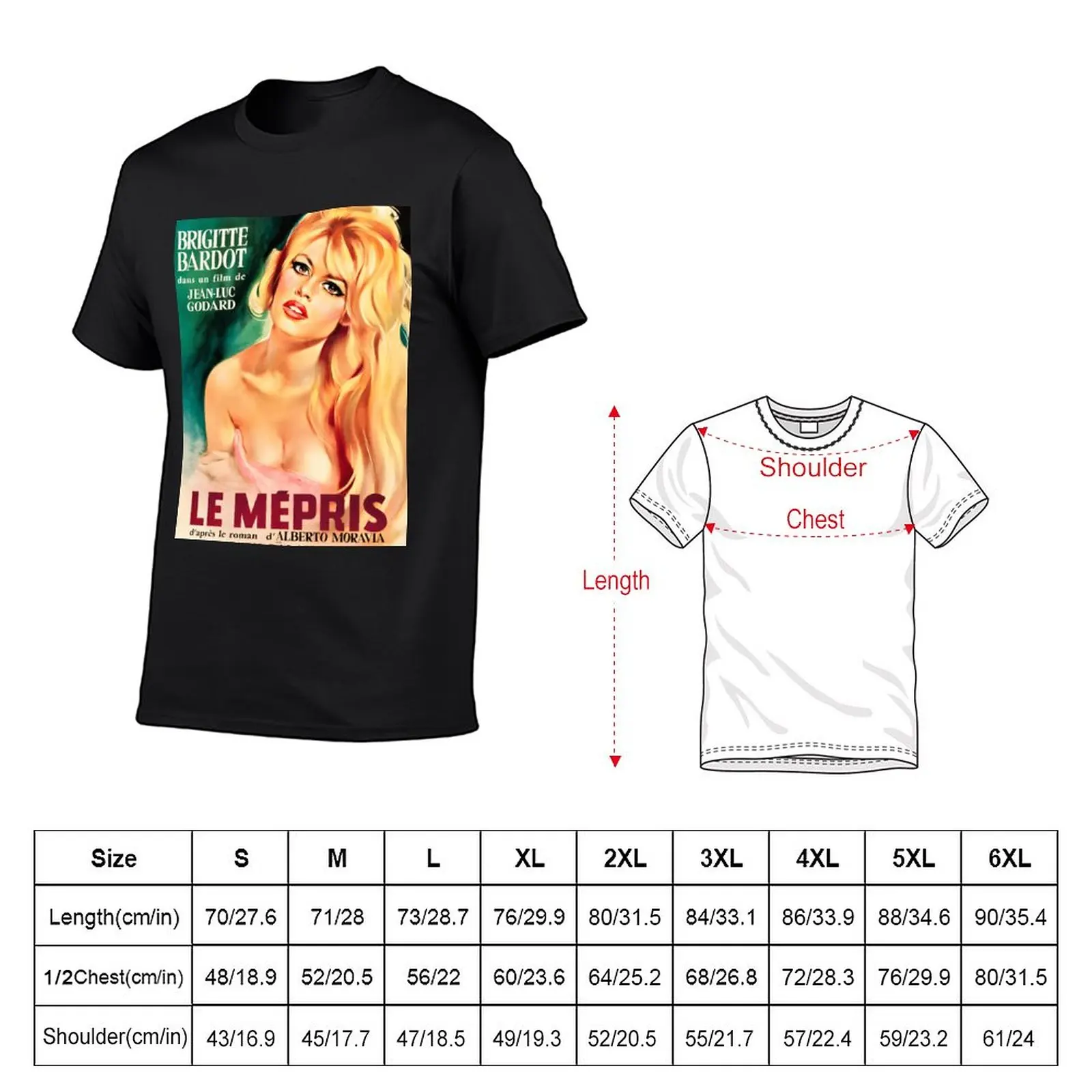 New 1963 LE MEPRIS CONTEMPT VINTAGE DRAMA MOVIE T-Shirt custom t shirt customized t shirts slim fit t shirts for men