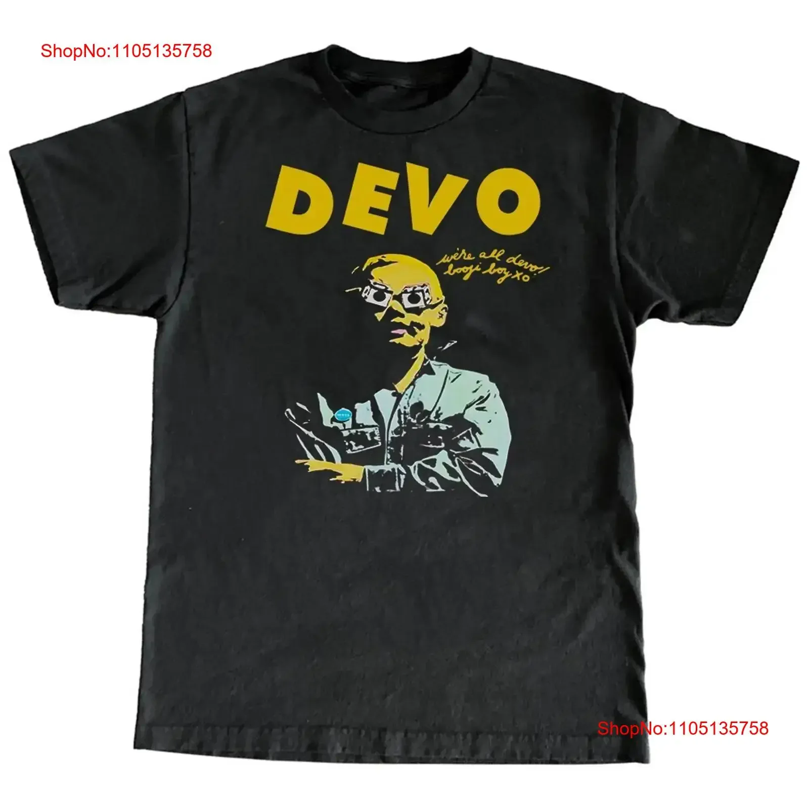 

Классическая футболка Devo S 5XL 9D1003, винтажный стираный мягкий уличный топ для повседневной носки, универсальный повседневный мужской топ с графикой