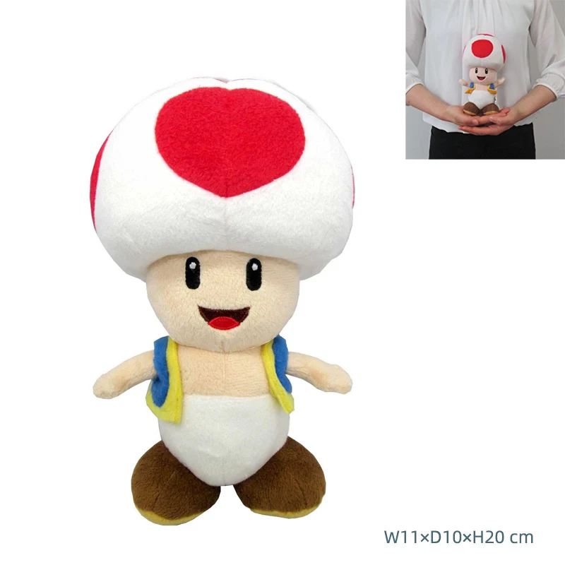 Mario Toadette Mushroom Plush Doll Nabbit Green Red Blue Mushroom Cute Plushies Game Anime Same Style Soft Toys Gifts for Kid