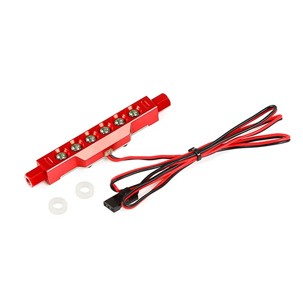 Nuovo per Baja CNC LED Fanale posteriore Lampada per 1/5 ROVAN KM Hpi Baja 5B Rc Parte di auto, Rosso