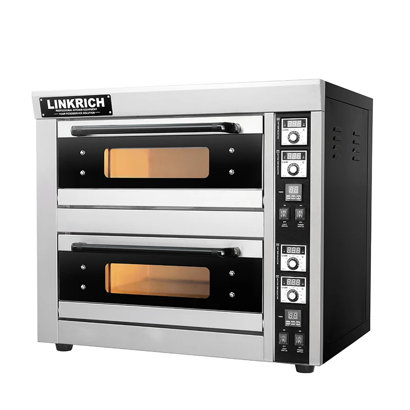 High-Speed Industrial Two Deck Oven for Pizza & Bread Baking Electric With CE Certificate for Bakeries 220V New Condition