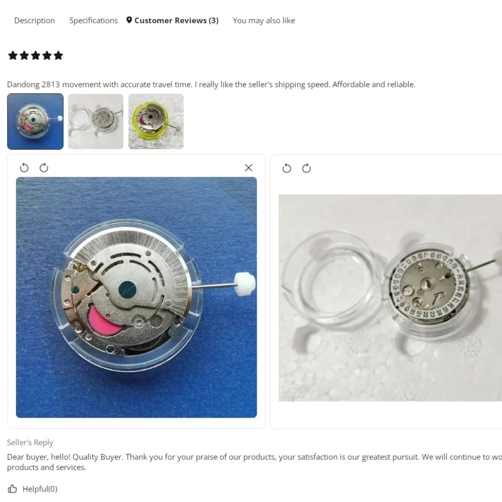 2813 Mingzhu Automatic Watch Movement 21 Jewels Calendar Display Clock Mechanism Repair Parts image 5