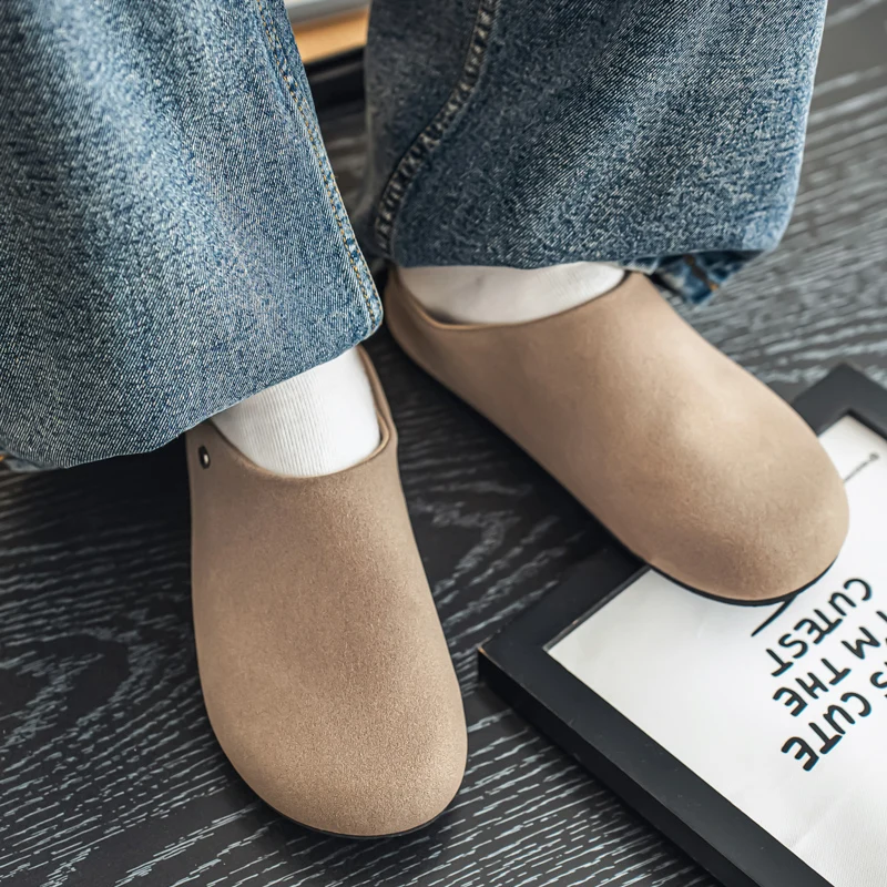 

Повседневная обувь без шнуровки, обувь для ленивого вождения, удобные прогулочные лоферы, мокасины, кожаные мужские полутапочки, летние дышащие мужские туфли