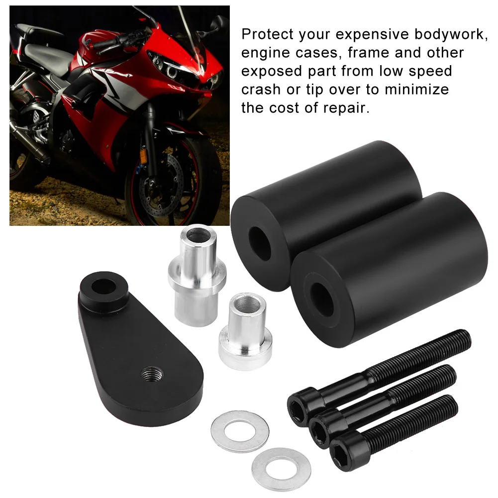 Motorcycle Refit Parts Frame Slider Crash Protector Kit for  YZF R6 R6S 2003-2008 Frame Slider Crash Protectors