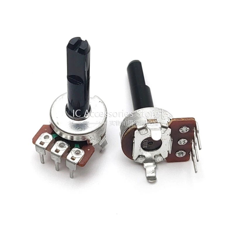 

2PCS 161 Type Single B10K B103 B Temperature Regulating Knob Switch 936 936A Welding Station Potentiometer D Shaft Length 25MM