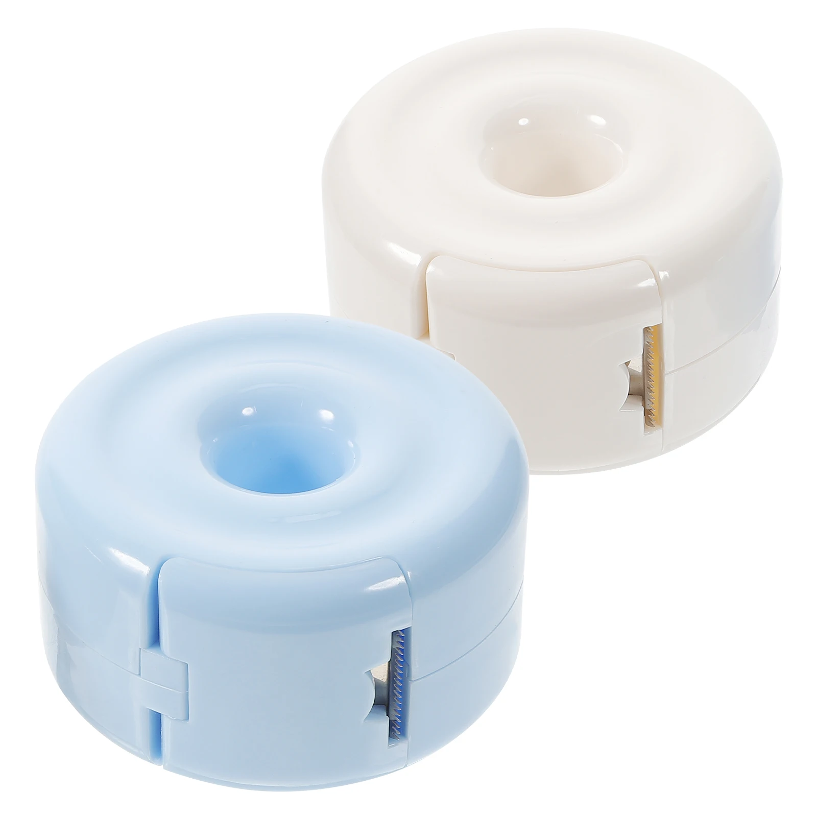 2Pcs Portable Tape Dispenser Elegant Office Supply Desk Accessory Smooth Edges Practical Use Fun Tape Dispenser