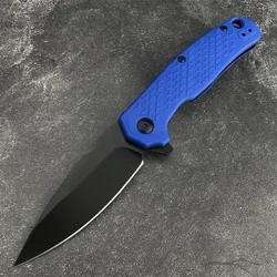 KS 1407 Conduit Flipper Folding Knife 8Cr13Mov Blade Nylon Fiber Handle with Pocket Clip EDC Camping Hunting Tactical Knife