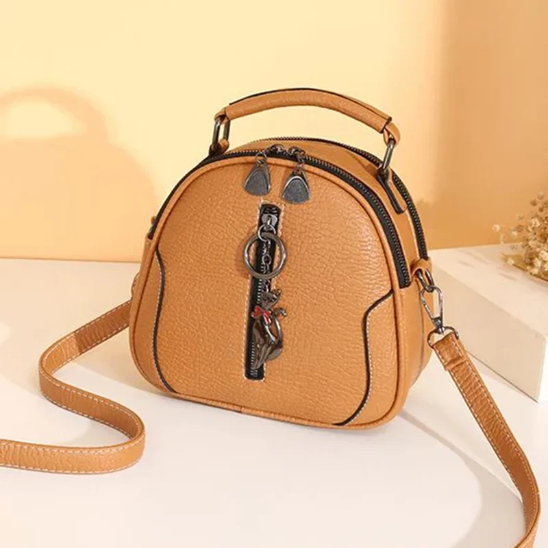 New Fashion Small Women Handbags PU Leather Shoulder Bag Female Cute Crossbody Purse Messenger Bag Pack