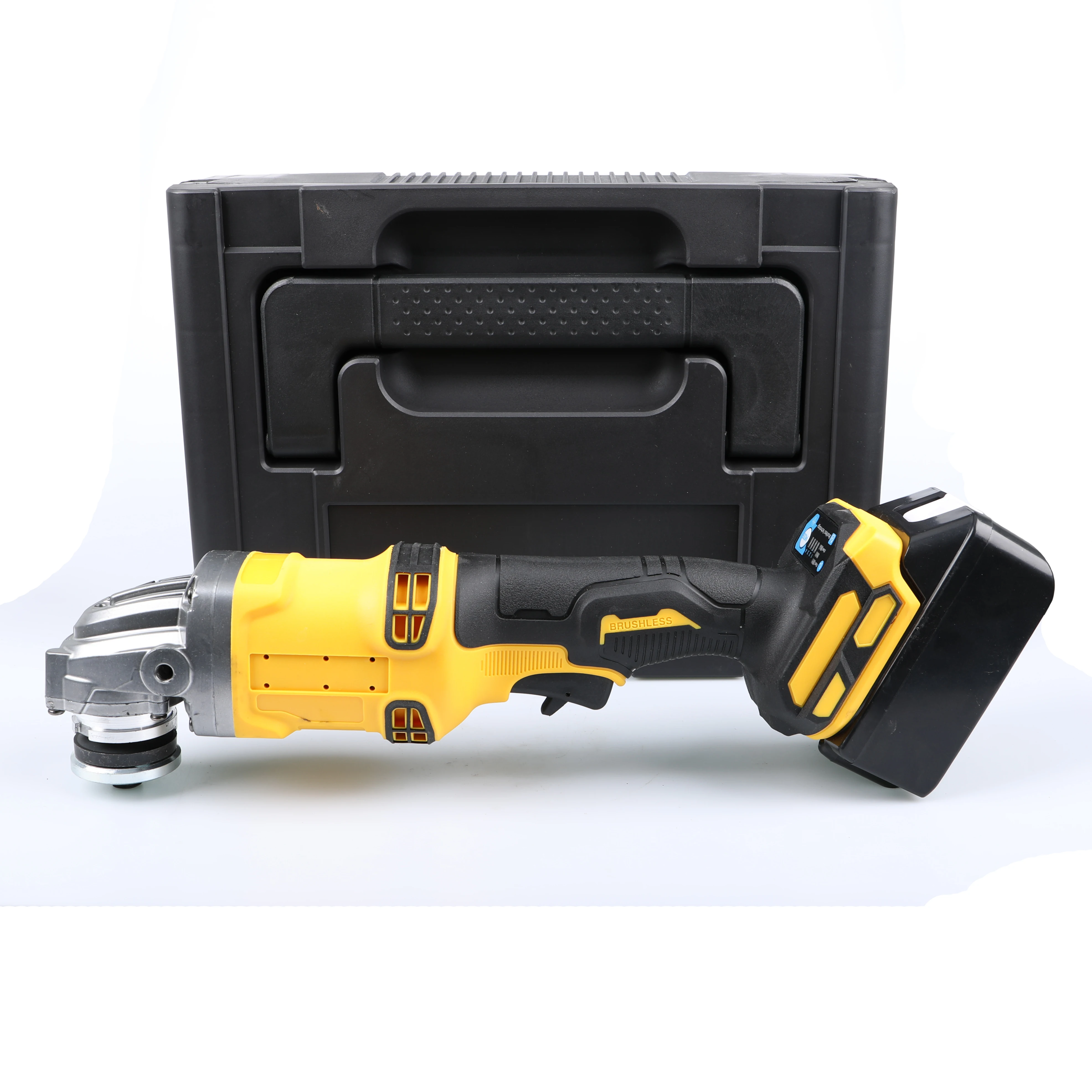 Wholesale DIY Industrial 21V Rechargeable Lithium-Ion Cordless Brushless 125mm Heavy Duty Angle Grinder Adjustable Speed view 3
