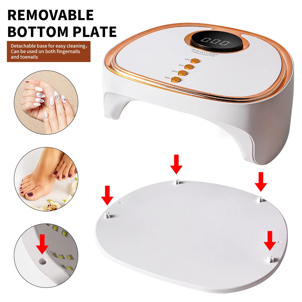 45 المصابيح الأشعة فوق البنفسجية هلام مسمار مصباح الأشعة فوق البنفسجية مجفف الأظافر مصباح ليد ل مانيكير هلام البولندية-4 الموقت المهنية الأظافر هلام البولندية ضوء مجفف أداة #5