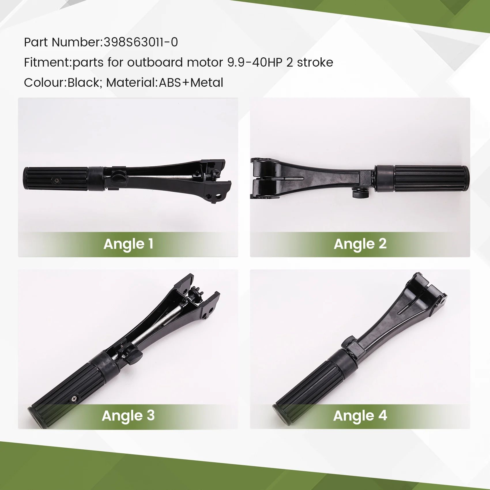 

398S63011 Handle Assy For Tohatsu 2 Stroke M9.9 M15 M18 25C 30A 35C M40C 9.9HP 15HP 18HP 25HP 30HP 35HP 40HP 398S63011-0