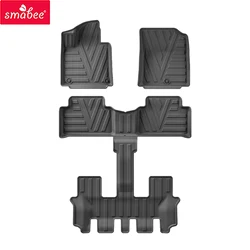 Smabee Left Drive for Kia Sorento Fuel Version 2021-2024 6seats TPE 3D Car Floor Mats Trunk Pad Accessories Foot Mat