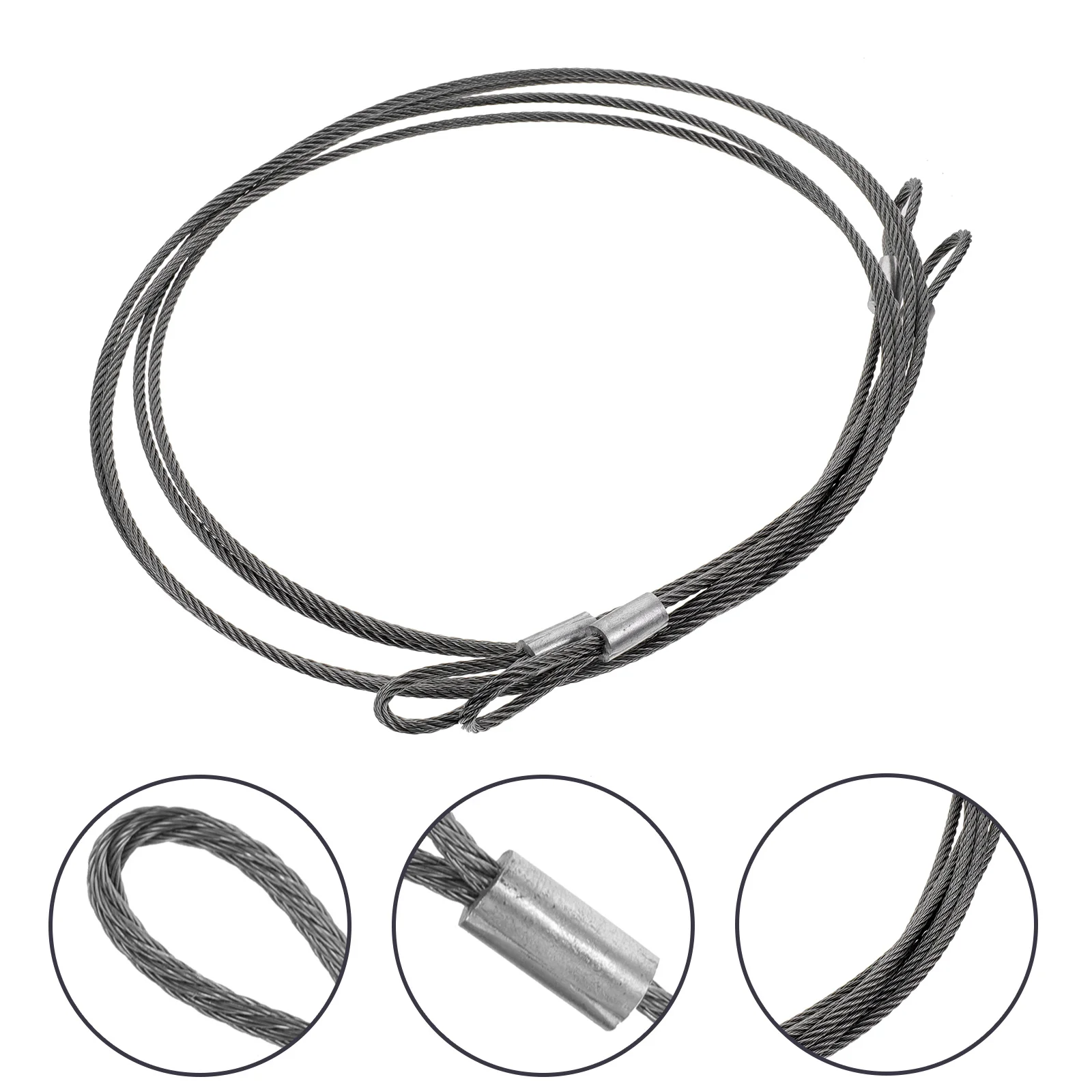 2 قطعة كابل أمان مضفر مطلي بالفولاذ حبل أمان عالي التحمل لأقفال الأمتعة أدوات معلقة ملابس النباتات #1