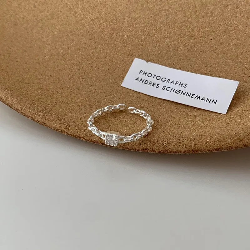 PANJBJ 925 Sterling Silber Perle Unregelmäßigen Ring für Frauen Shell Überlappende Hohl Süße Design Schmuck Geschenk Dropshipping – Detail 15