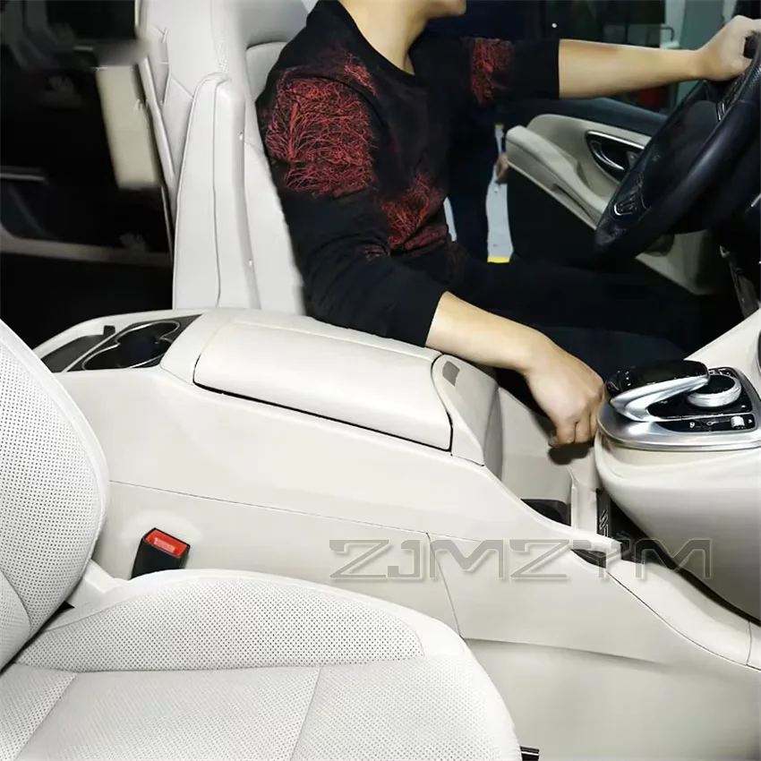 For Mercedes Benz\'s New V-Class Vito VITO V250 V260 Modified V-class Armrest Box Central Car Without Refrigerator PU Leather
