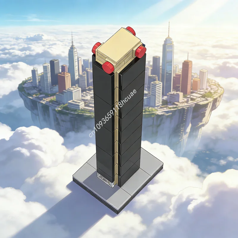 

122pcs MOC 1 Aon Center Los Angeles Architecture Model Building Blocks Idea Creative Toy Christmas Gifts Education Brick Kids