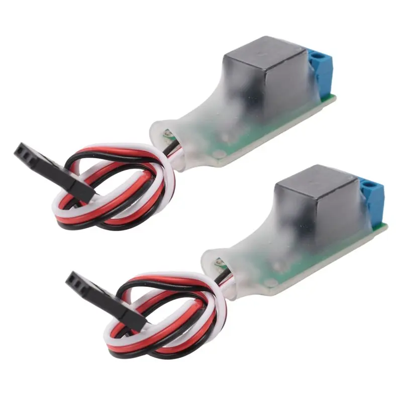 

Y01A 2PCS RC PWM Electronic Relay Switch For RC Airplane DIY Model Navigation Lights Controller Universal K1 Switch