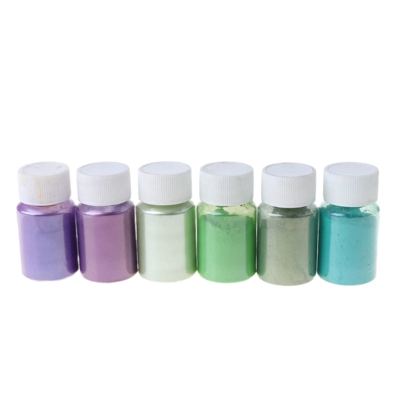 F42F DIY Making Dyes Accessories Cosmetic Grade Pearlescent Natural Mica Mineral Powder Epoxy Resin Dye Pearl Pigment