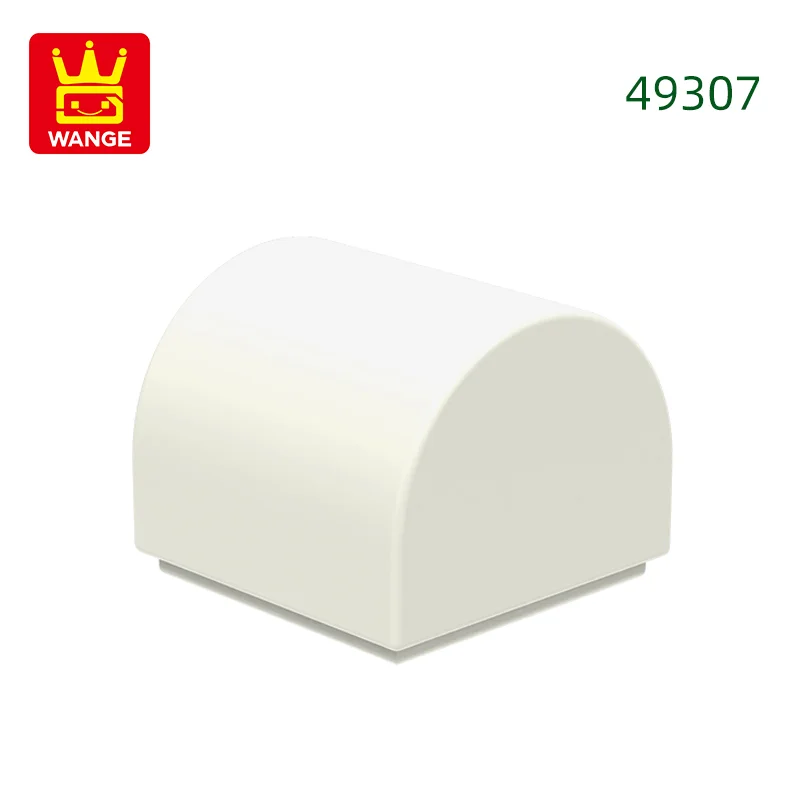 416 stks/partij 49307 1x1x2/3 Dubbele Gebogen Top Bouwstenen MOC Helling Accessoires Compatibel met baksteen Kinderen Speelgoed Geschenkdoos