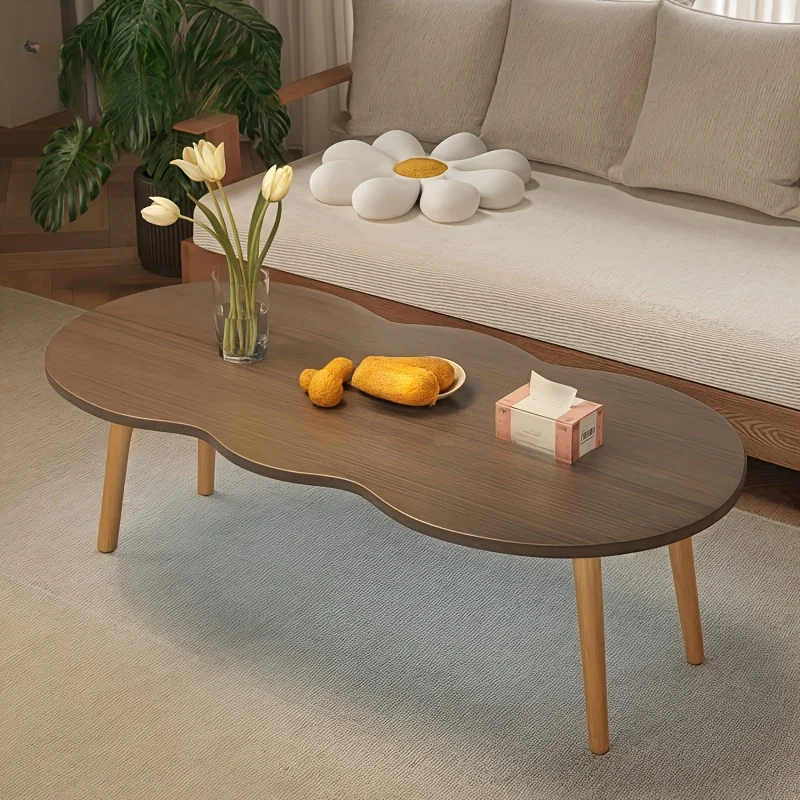 طاولة القهوة، تتميز بطاولة القهوة، مناسبة للطاولة المركزية لغرفة المعيشة والمنزل والمكتب، سهلة التجميع #6