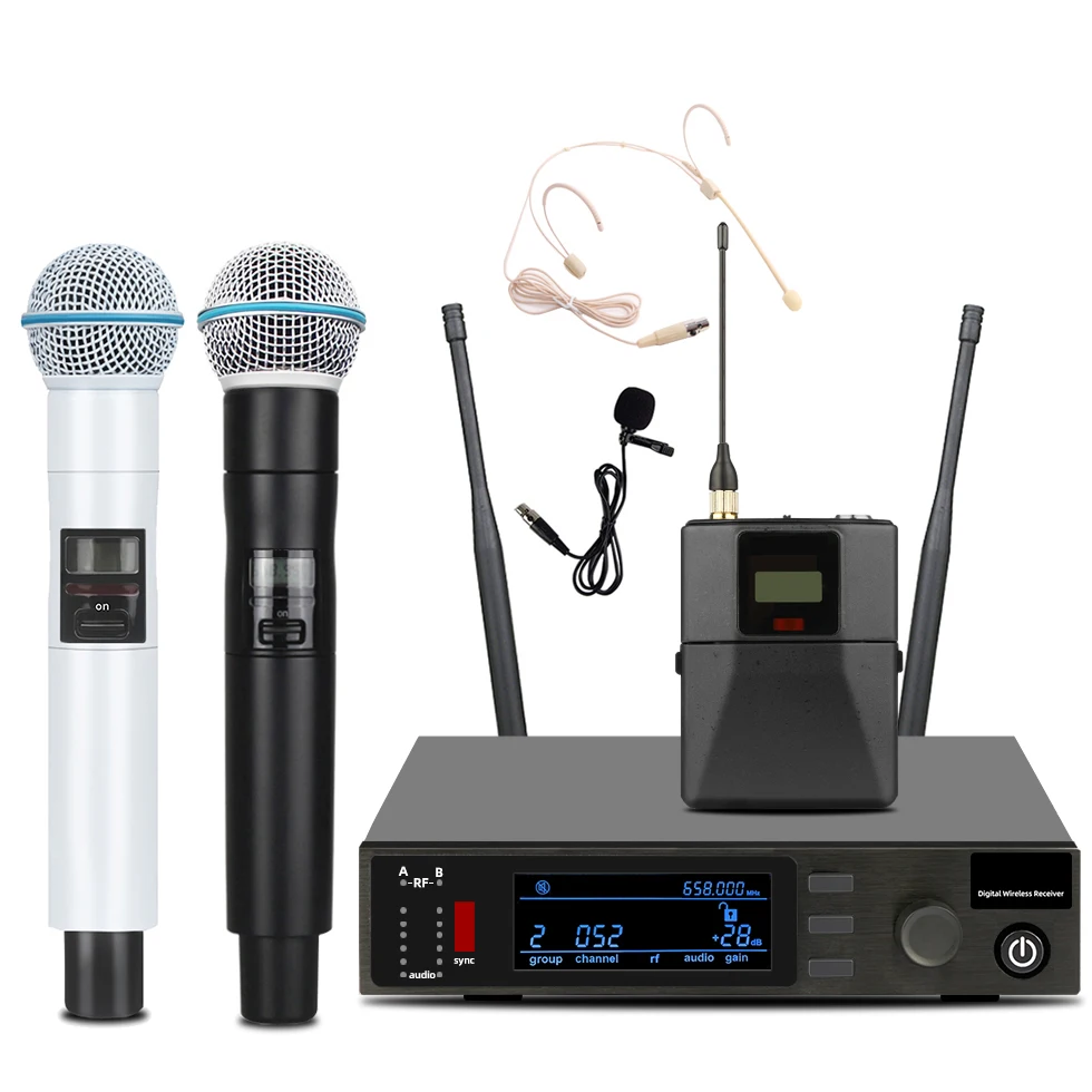 

Microphone QXD24 632-696mhz accessories for stage performances, singing, speeches, parties, KTV churches