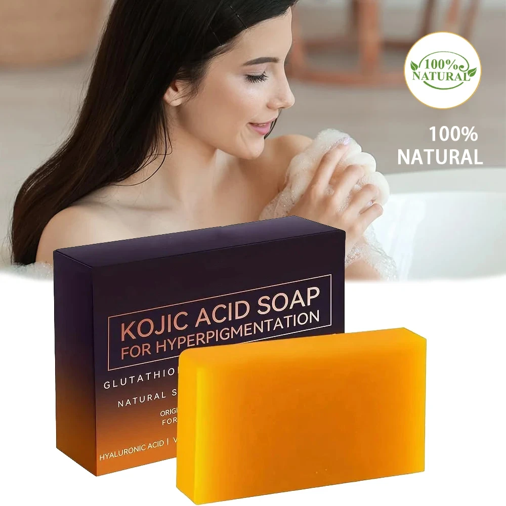 100g Kojic Acid Dark Spot Freckle Remover Soap Bars Retinol Anti Aging Cleaning Brighten Skin Multipurpose Skin Lightening