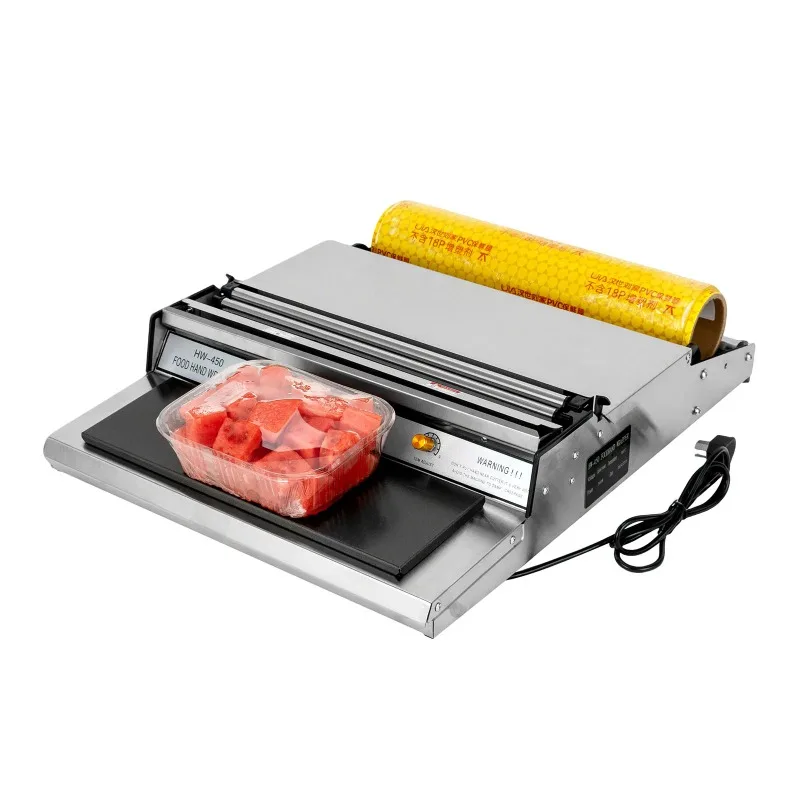 

Машина для упаковки и консервации фруктов в супермаркетах HW-550/450, машина для запайки и резки пленки, упаковочная машина для консервации