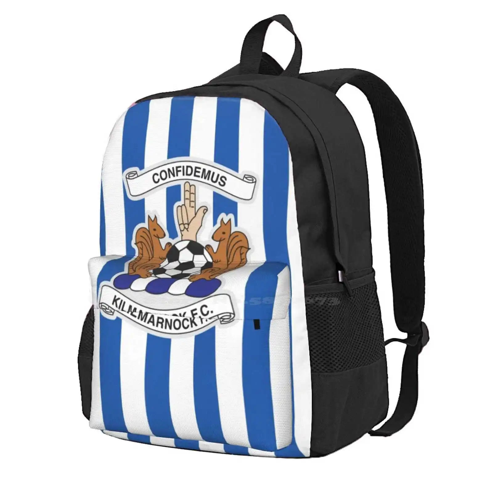 Kilmarnock Football Club Logo - Stripes vendita calda zainetto zaino borse moda scozia scozzese Premier League Spl Killie