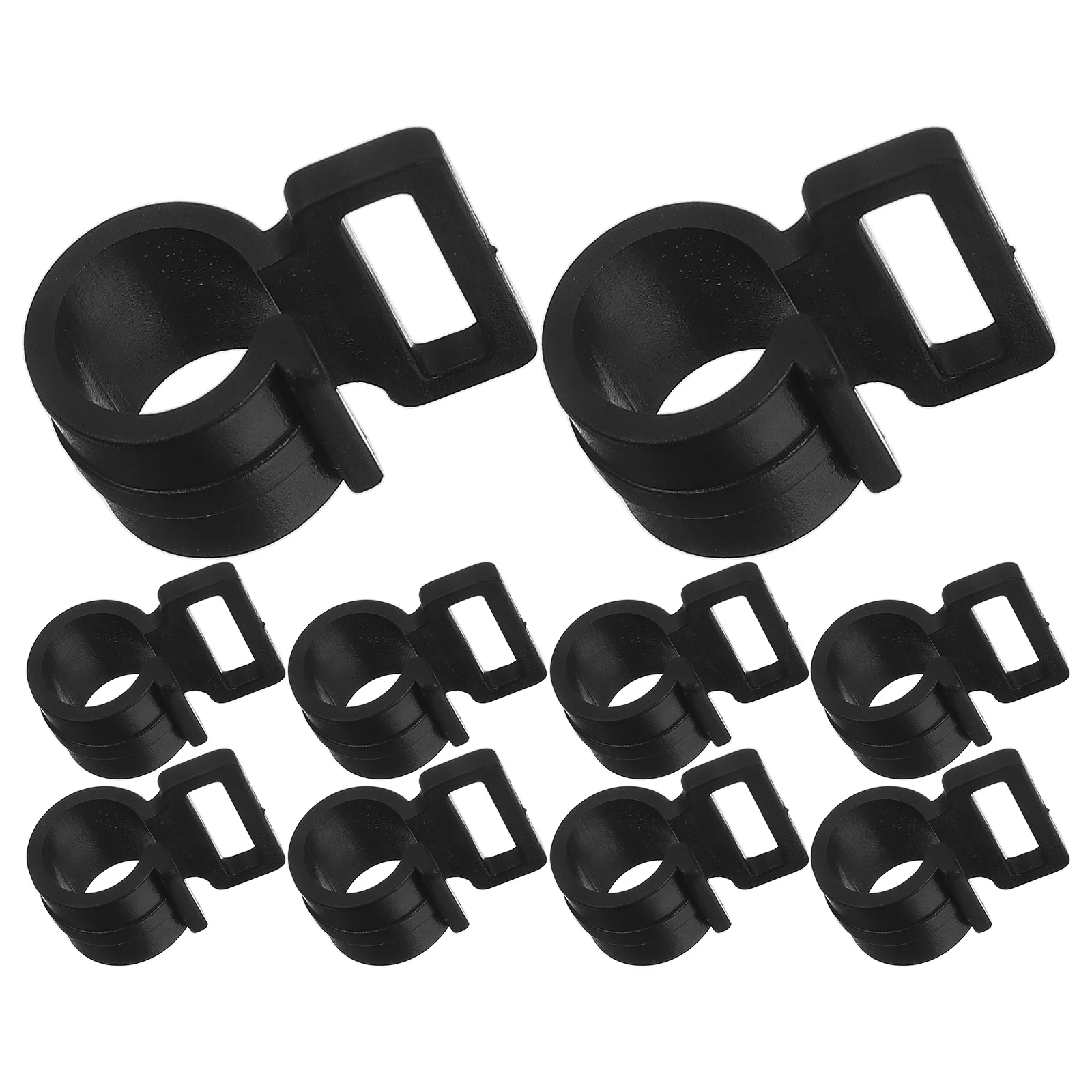 

10 Pcs Headlamp Clips for Safety Lightweight Plastic Tent Pole Holders Outdoor Accessories Clamps
