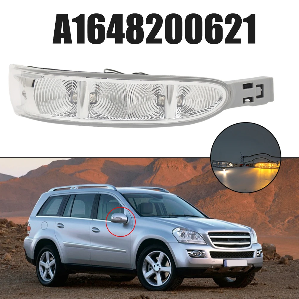 

A1648200621 A1648200521 Автомобильное зеркало заднего вида, индикаторная лампа поворота, мигающий свет для Benz ML W164 GL X164 2005-2008