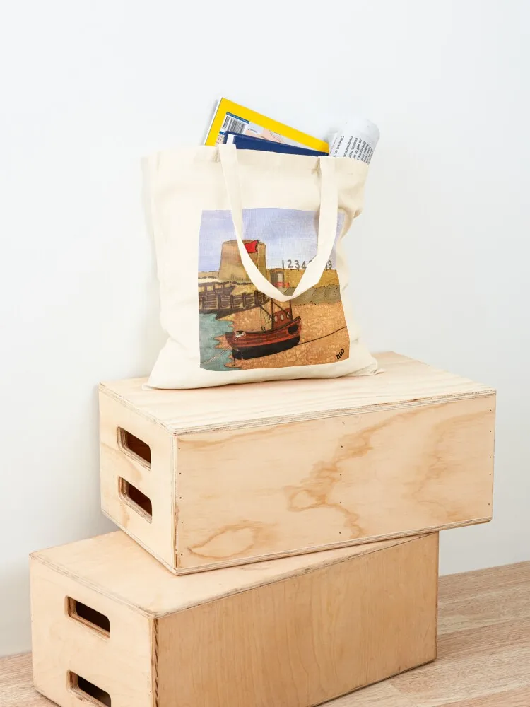 حقيبة يد Fishermans Beach, Hythe, Kent - Fireing Range & Martello Tower Tote حقيبة يد قابلة لإعادة الاستخدام وحقائب صديقة للبيئة