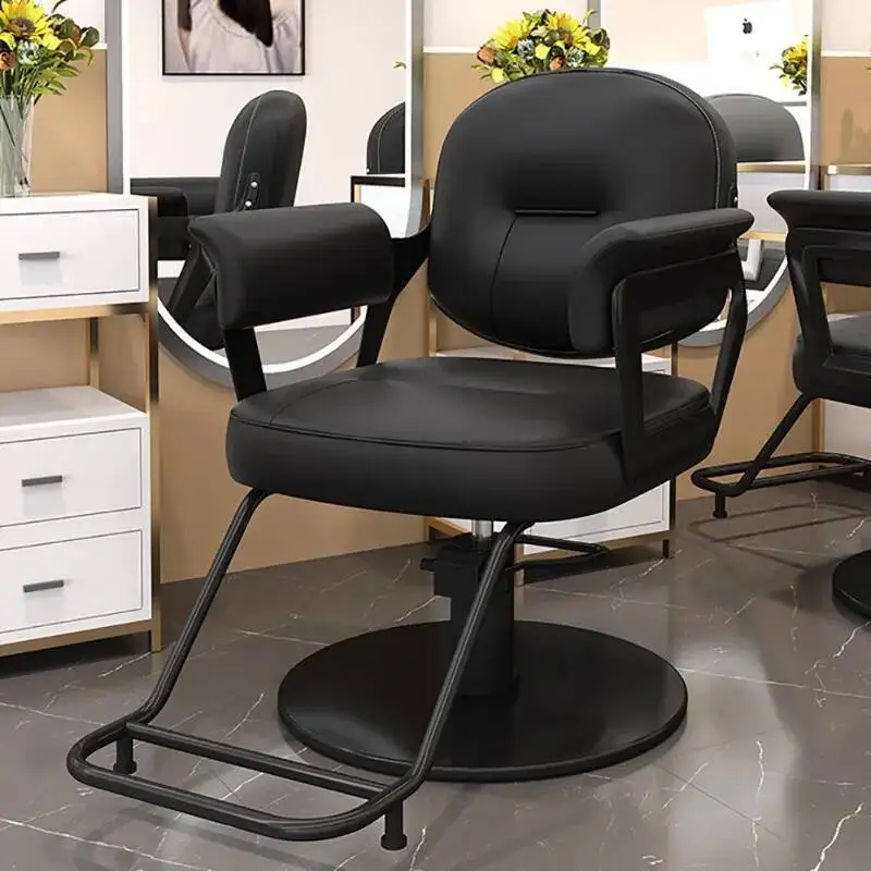 صالون حلاقة فاخر كرسي حلاق تجميل شخصي أثاث صالون فاخر Sillas De Barberia صالون فاخر احترافي