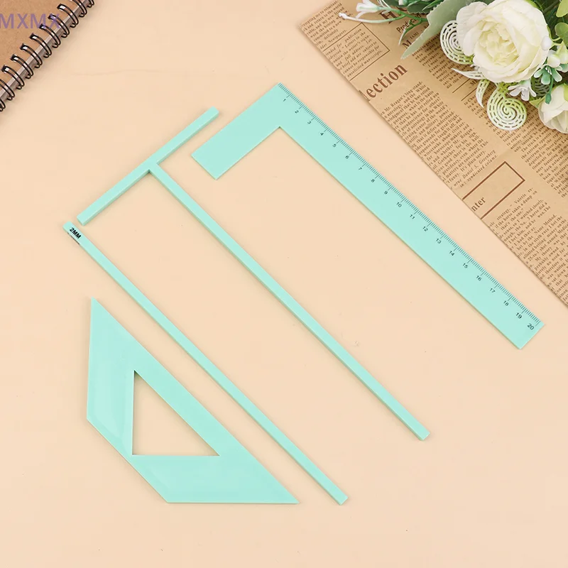 4Pcs/set Plastic Positioner Ruler For Handbook Bookbinding Easy Scrapbooking Tool Diary Album Binding Device