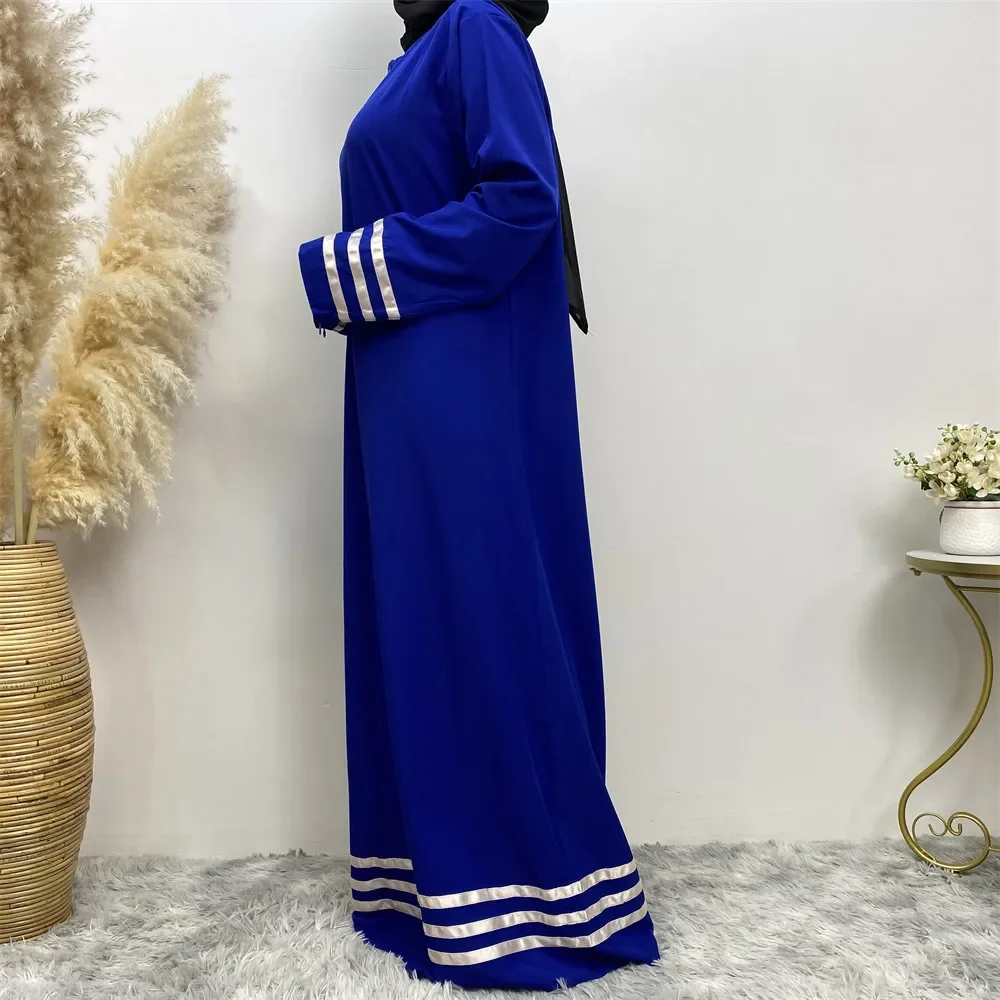 Abaya informal holgada para mujer, caftán musulmán de gran tamaño, vestido musulmán para Festival de moda, Abayas de Dubái