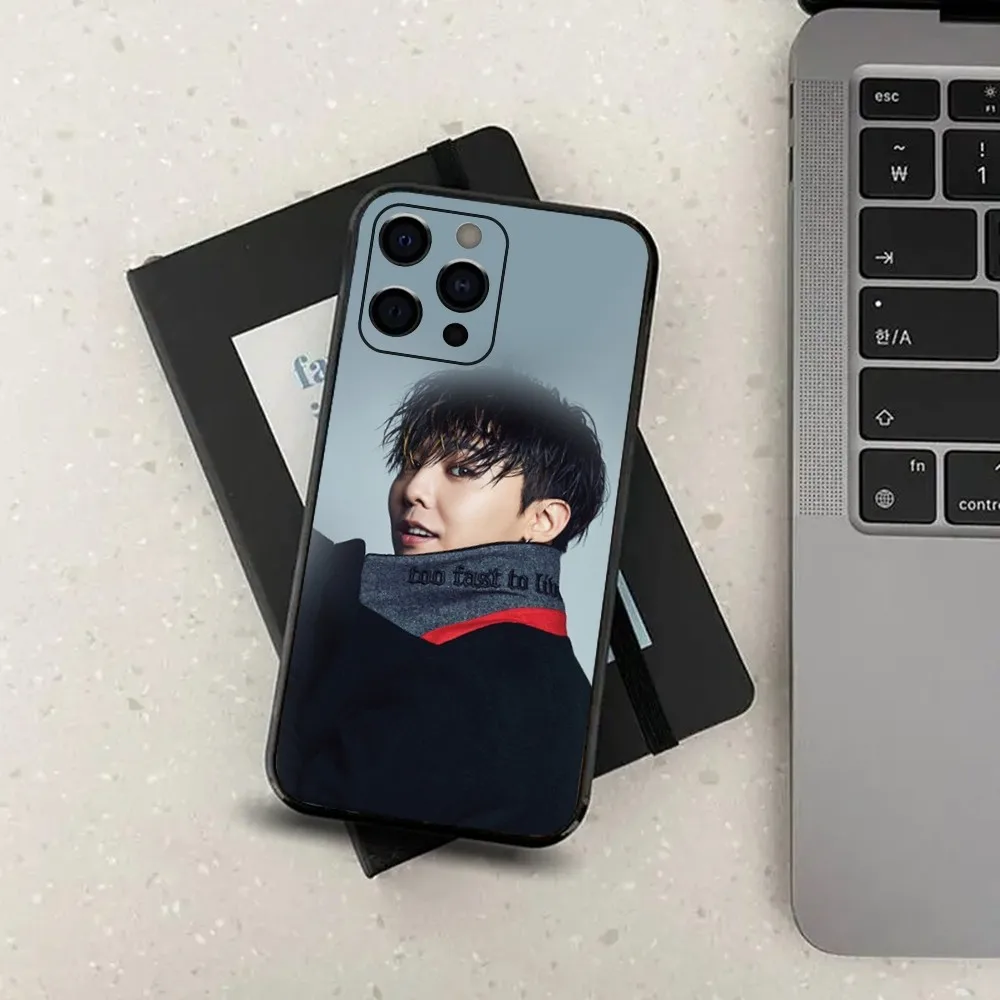 Singer G-Dragon GD Phone Case For Apple iPhone 15,14,13,12,11,Pro,X,XS,Max,XR,Plus,Mini Soft Black Cover