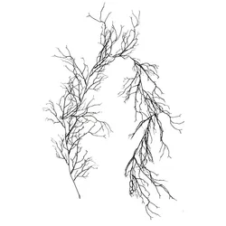 1 piece of 195cm artificial black vine, black dead branches, Halloween wall hanging, dead branches, black vine