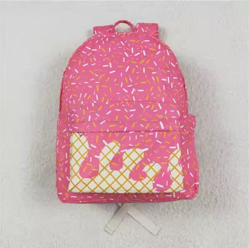 

Hot Children's Zipper Lunch Box Boutique Children's Ice Cream Print Insulated Lunch Box High Quality Gym Bag Retail