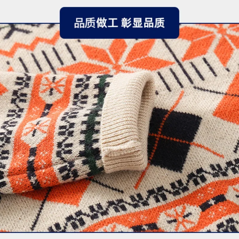 Fashion Boys Sweaters Old School Toddler Girls Pullover Kids Knit Wear Winter Children\'s Clothes