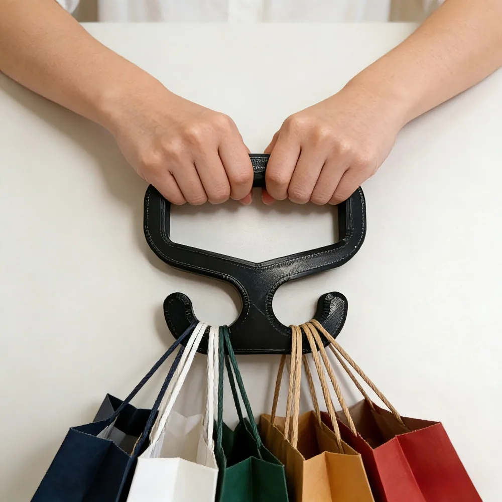 Ergonomic Labor Saving Grocery Bag Carrier 3D Printed Heavy Duty Portable Supports Up To 15Kg Creative Shopping Helper