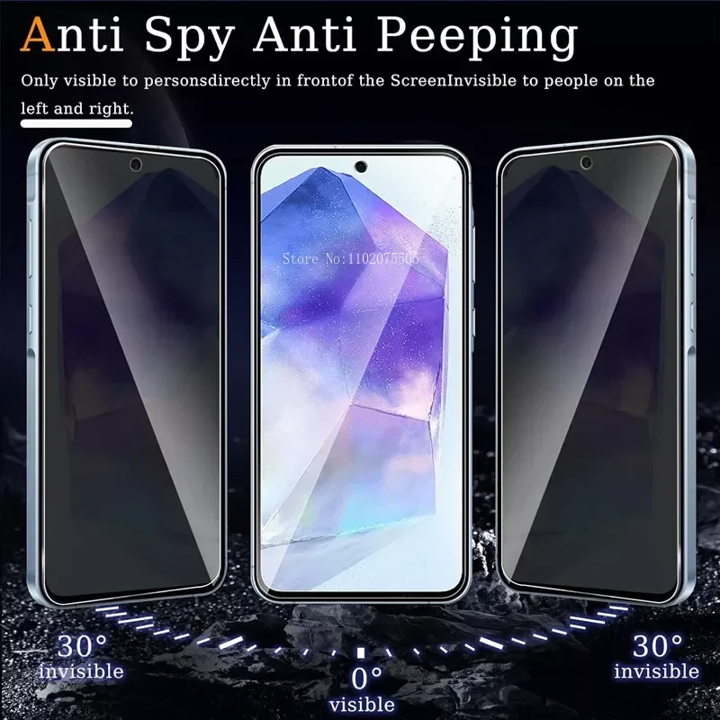 5Pcs Privacy Screen Protector for Samsung A55 A15 A54 A34 A13 A14 A53 A52 A33 A23 A32 A51 A22 A71  Anti-spy Tempered Glass