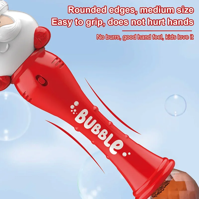 クリスマス全自動銃のおもちゃサンタクロース雪だるまスティックシャボン玉パーティー子供子供の誕生日ギフト