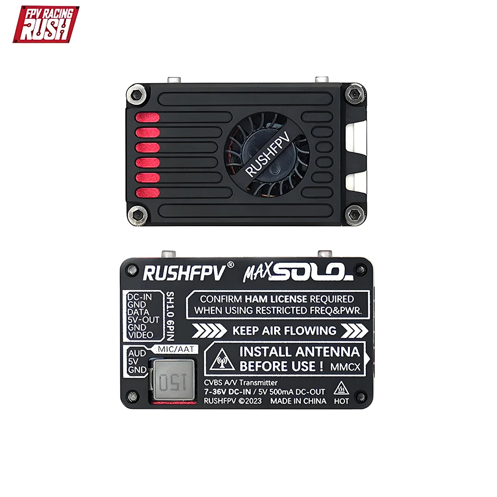 

RushFpv Rush Max Solo 2.5W 2500mW 4.9Ghz 8CH X-Band Xband Vtx Video Transmitter