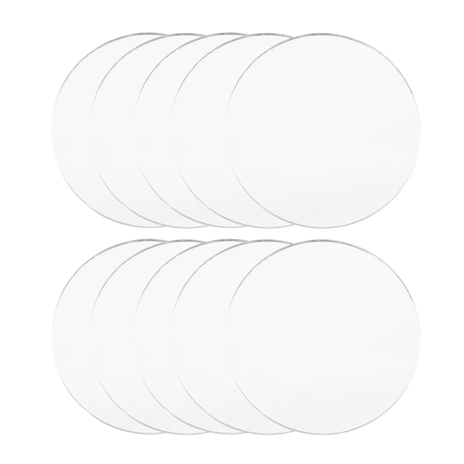 10 stuks ronde spiegellensen premium glazen make-upspiegelblad voor doe-het-zelf ambachten draagbaar ontwerp kleine spiegels ambachtelijke spiegels