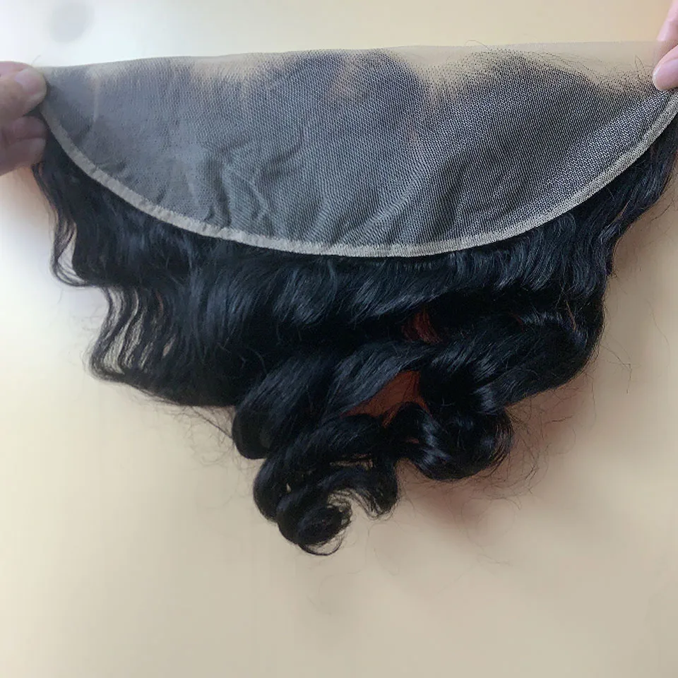 Brazilian Loose Wave Closure Human Hair 4x4 Lace Closure Swiss Lace 12-24 Inch Raw Human Hair Closure Pre-plucked